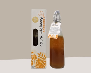 100% Natural Wild Honey - 
Bottle (600g) Product colour - Light (L)