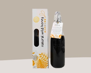 100% Natural Wild Honey - 
Bottle (600g) Product colour - Dark (G)